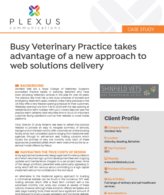 Shinfield Vets Case Study Case Studies